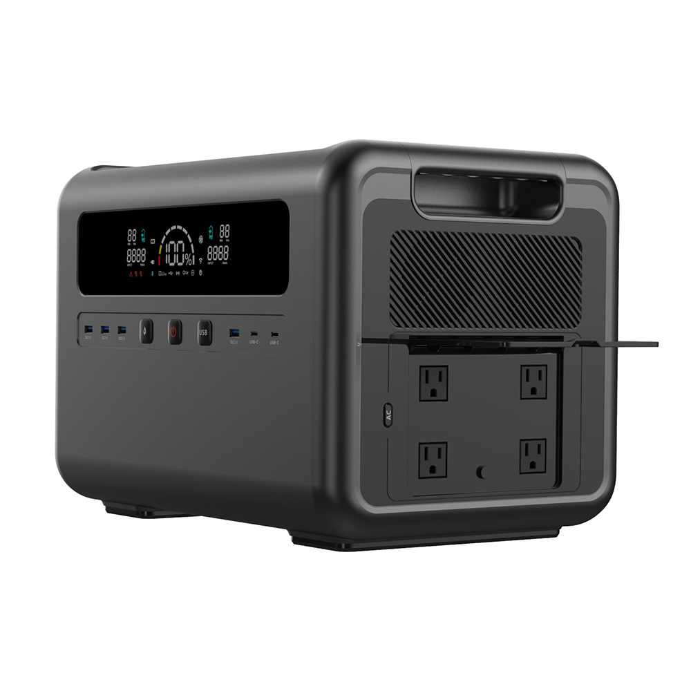Outdoor Power Generator - Generatore Solare da 2400W, Stazione di