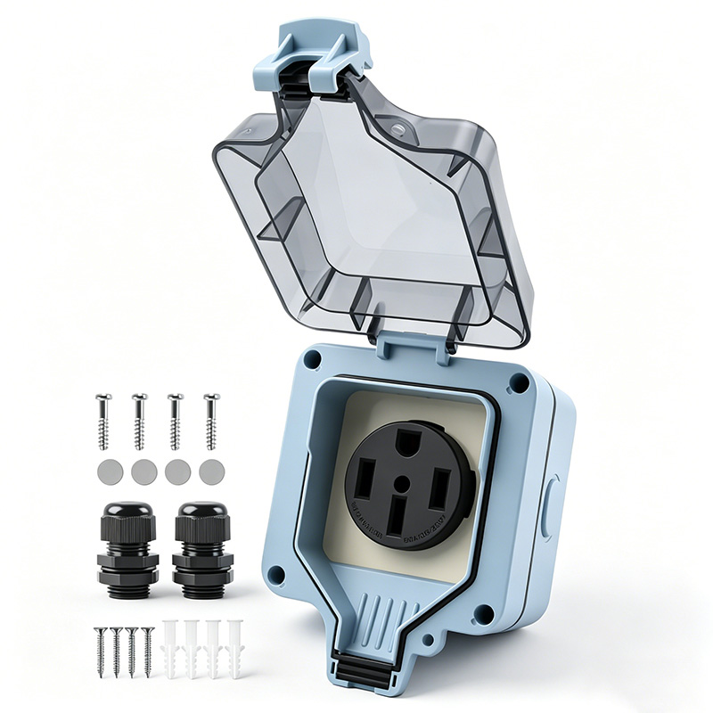 Outdoor Power Outlet Cover - Presa Elettrica da Esterno Impermeabile IP66