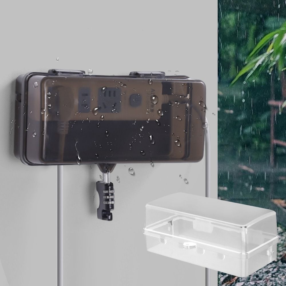 Outdoor Power Outlet Cover - Scatola Portatile in Plastica Antifurto e