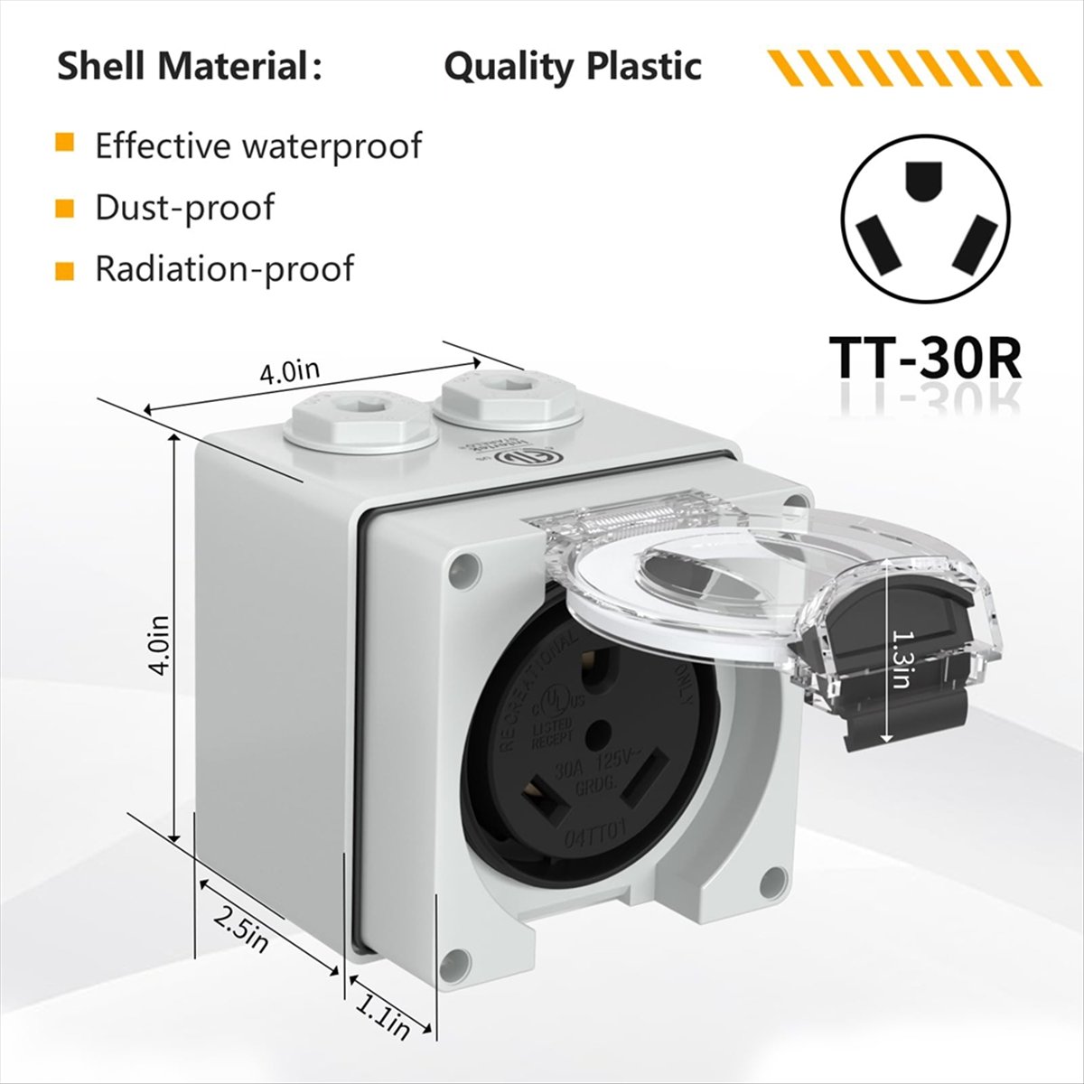 Outdoor Power Receptacle - HHTL Scatola di derivazione elettrica da