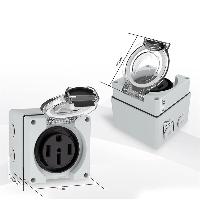 Y17A 6X 50Amp Power Outlet Box - Outdoor Power Receptacle recensione e prezzo